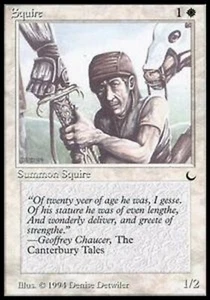 MRM ENGLISH Squire MTG magic THE DARK - Picture 1 of 1