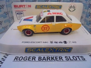Scalextric C4295 Ford Escort Mk1 "Burton Power" #27 Lights/DPR BNIB - Picture 1 of 1