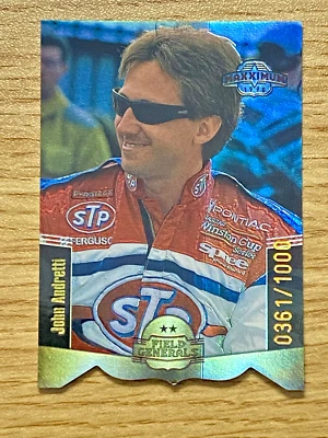 1998 MAXX MAXXIMUM JOHN ANDRETTI TWO STAR FIELD GENERAL DIE CUT #15 0361/1000 - Image 1 of 2