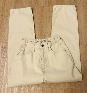 Old Navy Slouchy Straight Corduroy cream pants Adjustable girls 14 - Picture 1 of 9