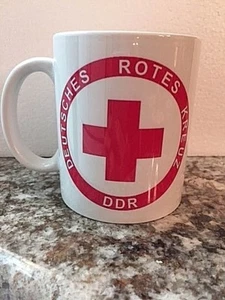EAST GERMAN (DDR)  "Deutsches Rotes Kreuz" Coffee / Tea Mug - Picture 1 of 2
