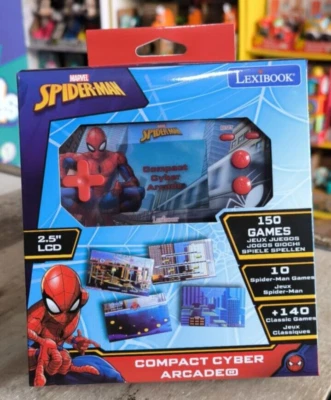 LEXIBOOK MARVEL SPIDER-MAN COMPACT CYBER ARCADE CONSOLLE PORTATILE 150 GIOCHI - Immagine 1 di 2