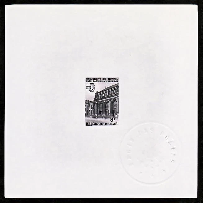 Bélgica Sc1016 Paul Pastur Universidad de Trabajadores, Arquitectura, Prueba de Ministro. Foto 1 de 1