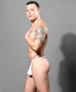 NEW men's ANDREW CHRISTIAN Y2K capsule slim thong | medium | white - Picture 1 of 7