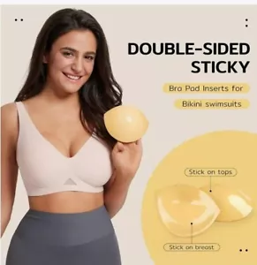 Double-Side Sticky Self Adhesive Breast Enhancers Bra Inserts - Picture 1 of 6