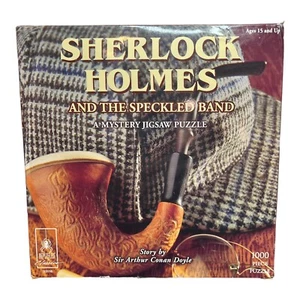 BePuzzled Sherlock Holmes & The Speckled Band Mystery 1000 Jigsaw Puzzle NIB - Picture 1 of 7