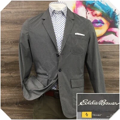 EDDIE BAUER TRAVEX Hombres Blazer Abrigo Deportivo Chaqueta Informal Talla 44 Traje de Rendimiento Foto 1 de 4