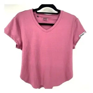 T-shirt cravatta scrunch Gymshark taglia S nuova senza etichette rosa malva - Foto 1 di 6