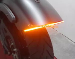 Kawasaki Vulcan S LED Rear Fender Light Bar Kit with Run-Brake-Turn - Smoke Lens - Picture 1 of 6