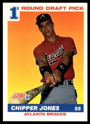 1991 Score Chipper Jones Rookie Atlanta Braves #671 R55 - Image 1 of 2