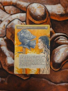 Magic the Gathering Helm of Obedience Hand Painted Custom Reserved List Alter - Picture 1 of 2