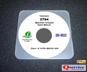Analizador de espectro CD Tektronix 2794 manual de funcionamiento - Imagen 1 de 1