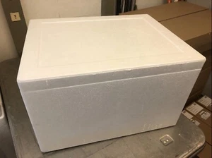 Weiße stabile Styroporbox Styroporkiste Thermobox in Größe XL - Bild 1 von 3