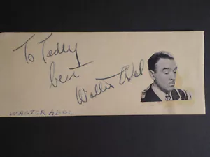 WALTER ABEL & TED LEWIS SIGNATURES FROM A 1940's AUTOGRAPH ALBUM - Picture 1 of 3