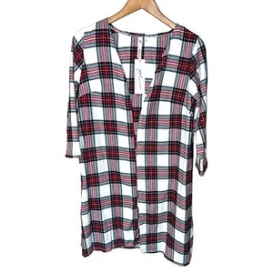Chaqueta Cárdigan Colección NY Mujer Pequeña Franela Cuadros Plumero Topper Ligero - Imagen 1 de 7