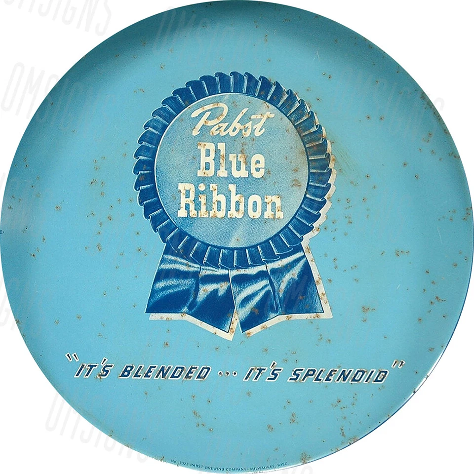 Vintage Pabst Blue Ribbon Beer Ad Reproduction Metal Sign FREE SHIPPING - Image 1 of 1