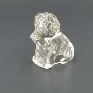 1940’s Federal Pressed Glass Puppy Dog Candy Container Figurine Vintage - Picture 1 of 3