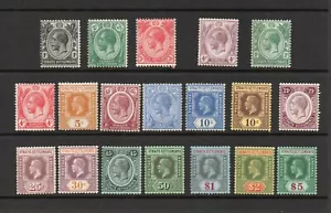 SET ASENTAMIENTOS DEL ESTRECHO DE MALAYA SG 193-212 1912 GV M/M - Imagen 1 de 2