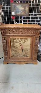 Antique Carved French Wine Cabinet - Picture 1 of 9