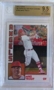 Mike Trout 2019 Topps Silver Pack 1984 Chrome #T84-2 BGS 9.5 Gem Mint LA Angels - Picture 1 of 3
