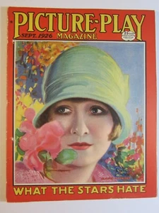 Picture Play Magazine v.25 #1, Sept. 1926 FN Claire Windsor Cvr by Philip Andre! - Picture 1 of 5