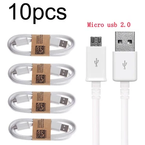 10x Micro USB Charger Charging Cable Cord For Samsung Xiaomi Nokia Android Phone - Picture 1 of 9