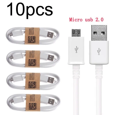 10x Micro USB Charger Charging Cable Cord For Samsung Xiaomi Nokia Android Phone - Image 1 of 4