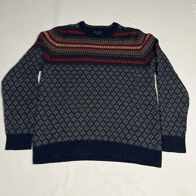 Vintage Tommy Hilfiger Sweater men’s  Large Knit Gemotric Wool Blend Pullover - Image 1 of 4