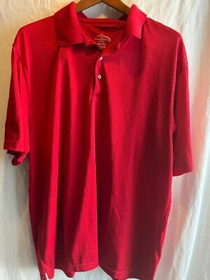 Champions Tour Mens Short Sleeve Polo Shirt Size XXL 2X Red Polyester - Image 1 of 4