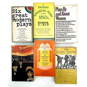 Famous American Plays of the 1950's -6 Books about Plays Modern, Women, classics - Picture 1 of 11
