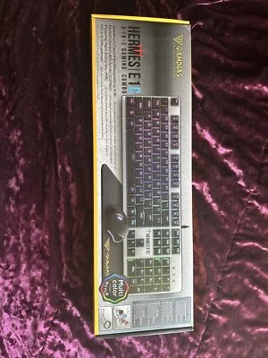 GAMDIAS Hermes E1C 3 in 1 Gaming - Mechanical Keyboard UNOPENED BOX - Image 1 of 2
