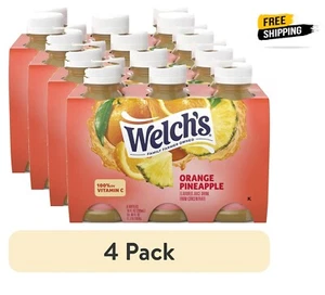 (4 pack) Welch's Orange Pineapple Juice Drink, 10 fl oz On-the-Go Bottle - Picture 1 of 5