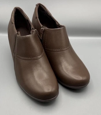 Sapatos femininos Easy Spirit Caine com zíper lateral salto bloco tamanho 7 - Imagem 1 de 4