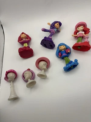Lote de mini figuras Strawberry Shortcake - muñecas, sombreros, piezas de repuesto Foto 1 de 4