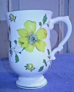 Royal Victoria Fine Bone China Yellow Dogwood Pedestal Coffee Tea England - B3 - Picture 1 of 5