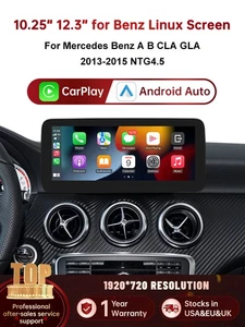 10,25" Wireless CarPlay Multimedia Touchscreen für Benz A B GLA CLA NTG4.5/4.7 - Bild 1 von 14