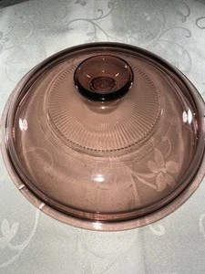 "De colección Pyrex Vision Corning Ware Arándano Tapa Redonda Solo 17 V2.5C 8.5""D" - Imagen 1 de 3