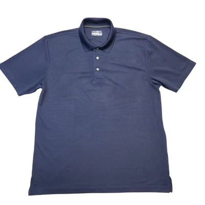 Polo Ben Hogan Performance Para Hombre L Azul Golf Polo Absorbe Humedad Foto 1 de 4