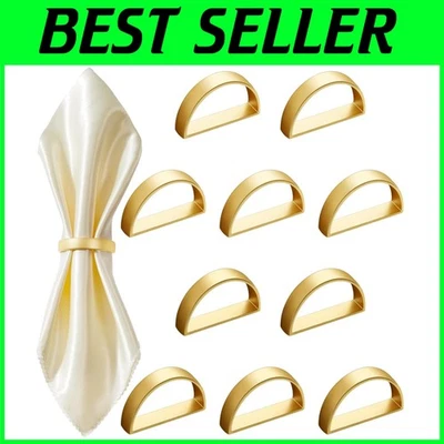 Servilleteros duraderos y fáciles de limpiar de 100 piezas de oro mate - ideales para fiestas Foto 1 de 4