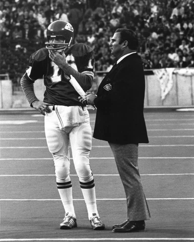 Kansas City Chiefs LEN DAWSON & HANK STRAM Glossy 8x10 Photo Print Poster Cover