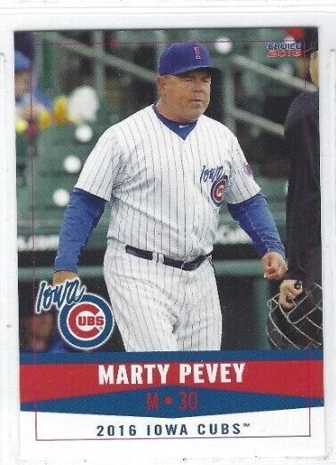 2016 Iowa Cubs (Triple-A Chicago Cubs) Marty Pevey - Image 1 of 1