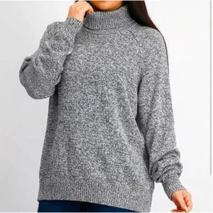 Maglione Karen Scott Marled cotone grigio maglia manica lunga girocollo piccolo - Foto 1 di 11