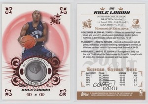 2006-07 Topps Big Game Red /129 Kyle Lowry #96 Rookie RC