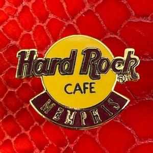 MEMPHIS USA🎸HARD ROCK CAFE®HRC PIN🎸MINI CLASSIC YELLOW LOGO BROWN LETTERS🎗 - Picture 1 of 3