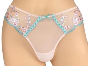 VICTORIAS SECRET DREAM ANGELS CHERRY BLOSSOM EMBROIDERED THONG PANTY XS S M L XL - Picture 1 of 3