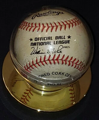 1989 MONTREAL EXPOS - TIM RAINES - HOF - AUTOGRAPH - OFFICIAL BALL NL - ORIGINAL - Image 1 of 4