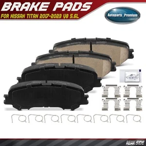 Pastillas de freno cerámicas para conductor y pasajero trasero Nissan TITAN 2017-2023 V8 5,6 L - Imagen 1 de 8