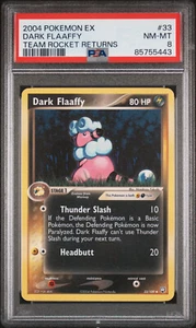 Pokemon TCG: Dark Flaaffy - Graded PSA 8 NM-MT 2004 EX Team Rocket Returns #33 - Picture 1 of 2