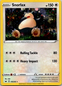 Snorlax 140/202 - Promoción Espada y Escudo - Carta Pokémon Holo Rara - Casi Como Nueva (NM) - Imagen 1 de 2