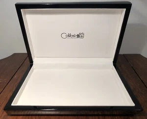 New! COLIBRI OF LONDON Black Lacquer Watch Jewelry Gift Display Box Sharp! - Picture 1 of 6
